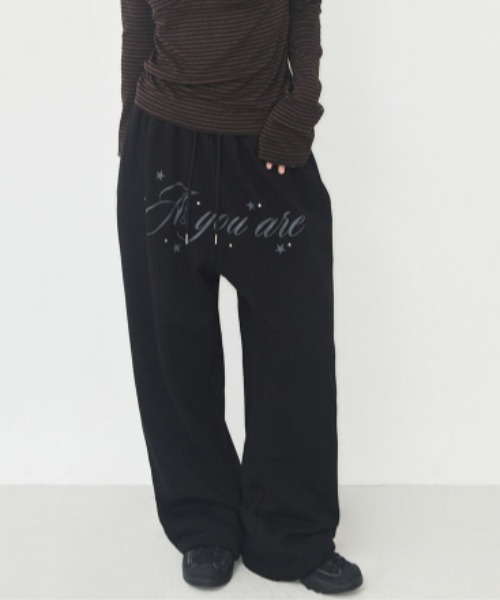 as you are(アズユーアー)の「◇ASYOUARE◇ブランド直輸入正規品/AU レタリング ロング スウェット パンツ AU LETTERING LONG SWEAT PANTS(スウェットパンツ・レディース・グリーン系その他/グレー/ブラック・S/M)」の16枚目の写真