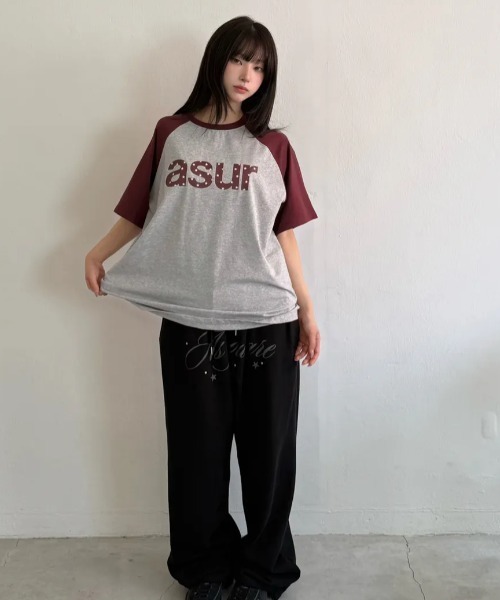 as you are(アズユーアー)の「◇ASYOUARE◇ブランド直輸入正規品/AU レタリング ロング スウェット パンツ AU LETTERING LONG SWEAT PANTS(スウェットパンツ・レディース・グリーン系その他/グレー/ブラック・S/M)」の14枚目の写真