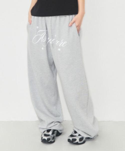 as you are(アズユーアー)の「◇ASYOUARE◇ブランド直輸入正規品/AU レタリング ロング スウェット パンツ AU LETTERING LONG SWEAT PANTS(スウェットパンツ・レディース・グリーン系その他/グレー/ブラック・S/M)」の7枚目の写真