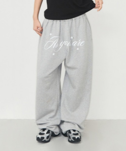 as you are(アズユーアー)の「◇ASYOUARE◇ブランド直輸入正規品/AU レタリング ロング スウェット パンツ AU LETTERING LONG SWEAT PANTS(スウェットパンツ・レディース・グリーン系その他/グレー/ブラック・S/M)」の21枚目の写真