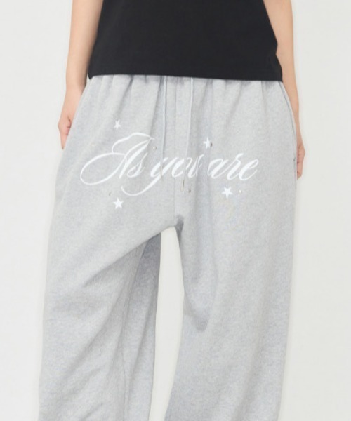 as you are(アズユーアー)の「◇ASYOUARE◇ブランド直輸入正規品/AU レタリング ロング スウェット パンツ AU LETTERING LONG SWEAT PANTS(スウェットパンツ・レディース・グリーン系その他/グレー/ブラック・S/M)」の22枚目の写真