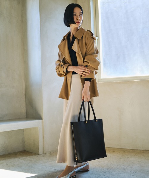 E'POR（エポール）の「【E'POR】Y BAG Large/A4対応・通勤・26SS（トートバッグ・レディース・キナリ/ダークグリーン/グレー/ダークブラウン/ブラック・FREE）」の13枚目の写真