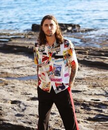 GRAND PRIX HAWAIIAN SHIRT_WHITE