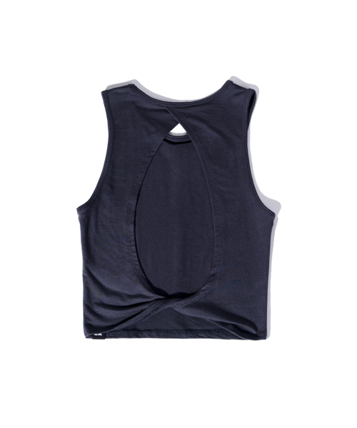 WHILE(ワイル)の「リムクロップドスリーブレス(NAVY)(Tシャツ/カットソー・レディース・その他・FREE)」の6枚目の写真