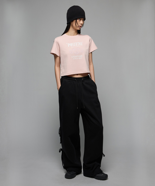 HEDER HELEN(ヘダーヘレン)の「(W) Positive damage crop half-T pink(Tシャツ/カットソー・レディース・その他・SMALL/MEDIUM)」の2枚目の写真