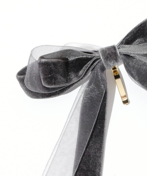 flower（フラワー）の「スウィートリボンピン（ヘアピン・レディース・グレー/ブラック/ピンク/ブラウン・FREE）」の7枚目の写真