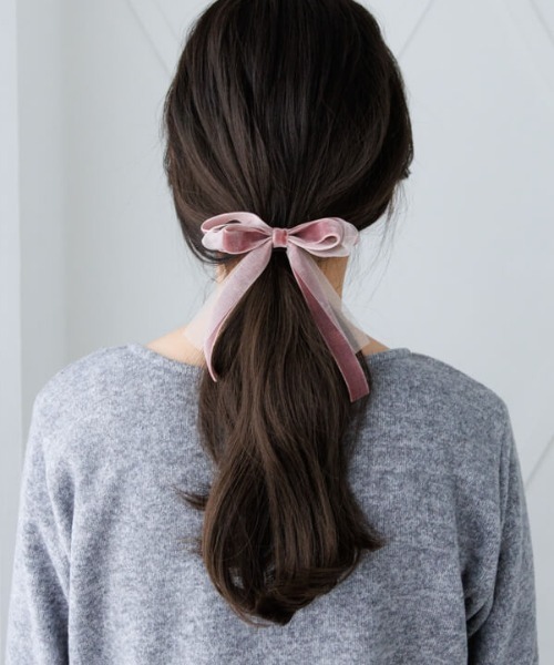 flower(フラワー)の「スウィートリボンピン(ヘアピン・レディース・グレー/ブラック/ピンク/ブラウン・FREE)」の22枚目の写真