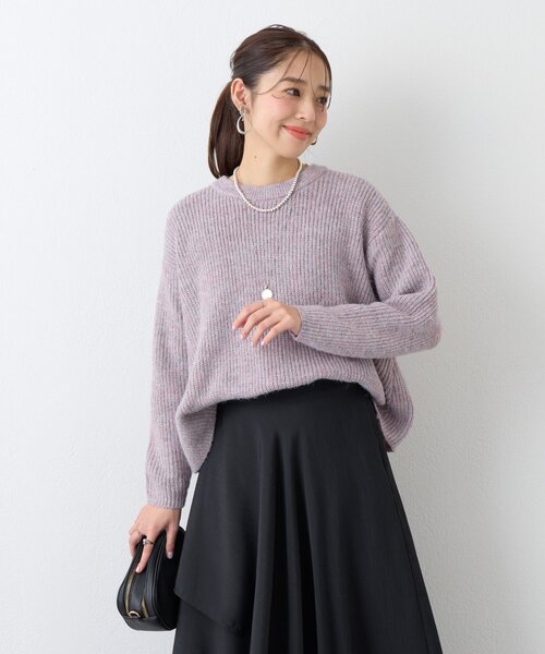 un dix cors(アンディコール)の「《大人のこなれスタイルに》ラメMIX畦編みプルオーバー(ニット/セーター・レディース・グレー/ブラウン/ピンク・FREE)」の15枚目の写真