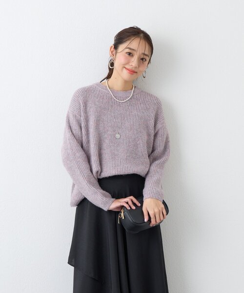 un dix cors(アンディコール)の「《大人のこなれスタイルに》ラメMIX畦編みプルオーバー(ニット/セーター・レディース・グレー/ブラウン/ピンク・FREE)」の14枚目の写真