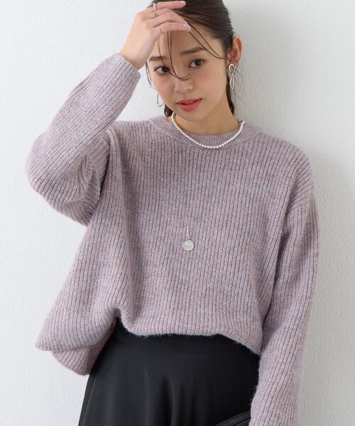 un dix cors(アンディコール)の「《大人のこなれスタイルに》ラメMIX畦編みプルオーバー(ニット/セーター・レディース・グレー/ブラウン/ピンク・FREE)」の11枚目の写真