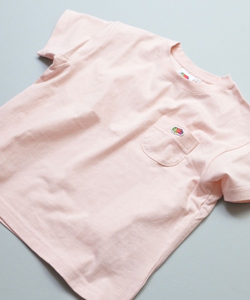 FRUIT OF THE LOOM（フルーツオブザルーム）の「【FRUIT OF THE LOOM】別注半袖ポケT（Tシャツ/カットソー・キッズ・ブルー/ホワイト系その他/グレー系その他/チャコール/マスタード/パープル系その他/ライトピンク/オフホワイト・100/110/160/90/80/150/140/130/120/95）」の8枚目の写真