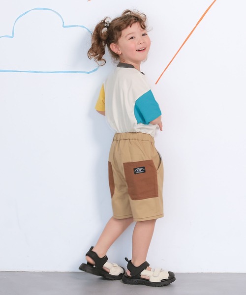 FRUIT OF THE LOOM（フルーツオブザルーム）の「【FRUIT OF THE LOOM】別注半袖ポケT（Tシャツ/カットソー・キッズ・ブルー/ホワイト系その他/グレー系その他/チャコール/マスタード/パープル系その他/ライトピンク/オフホワイト・100/110/160/90/80/150/140/130/120/95）」の10枚目の写真