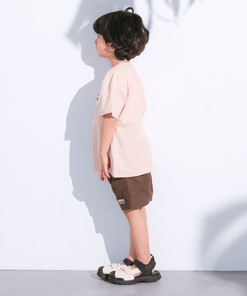 FRUIT OF THE LOOM（フルーツオブザルーム）の「【FRUIT OF THE LOOM】別注半袖ポケT（Tシャツ/カットソー・キッズ・ブルー/ホワイト系その他/グレー系その他/チャコール/マスタード/パープル系その他/ライトピンク/オフホワイト・100/110/160/90/80/150/140/130/120/95）」の18枚目の写真