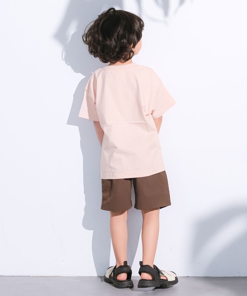 FRUIT OF THE LOOM（フルーツオブザルーム）の「【FRUIT OF THE LOOM】別注半袖ポケT（Tシャツ/カットソー・キッズ・ブルー/ホワイト系その他/グレー系その他/チャコール/マスタード/パープル系その他/ライトピンク/オフホワイト・100/110/160/90/80/150/140/130/120/95）」の19枚目の写真