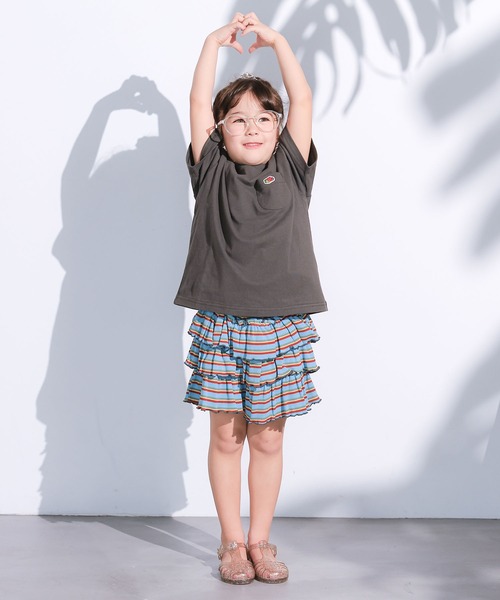 FRUIT OF THE LOOM（フルーツオブザルーム）の「【FRUIT OF THE LOOM】別注半袖ポケT（Tシャツ/カットソー・キッズ・ブルー/ホワイト系その他/グレー系その他/チャコール/マスタード/パープル系その他/ライトピンク/オフホワイト・100/110/160/90/80/150/140/130/120/95）」の15枚目の写真