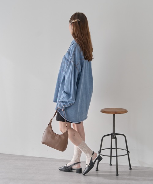 earth music&ecology（アースミュージックアンドエコロジー）の「【2026SS】ウエスタンデニムシャツ（シャツ/ブラウス・レディース・ライトインディゴブルー/ブルー系その他・FREE）」の20枚目の写真