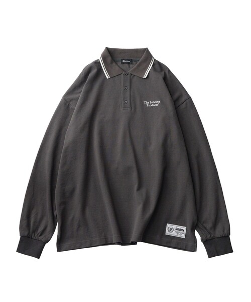 Subciety(サブサエティ)の「Seed stitch polo shirt(ポロシャツ・メンズ・ネイビー/ブラック/チャコールグレー・SMALL/MEDIUM/LARGE/X-LARGE)」の21枚目の写真