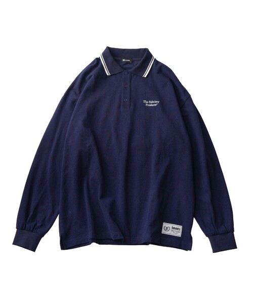 Subciety(サブサエティ)の「Seed stitch polo shirt(ポロシャツ・メンズ・ネイビー/ブラック/チャコールグレー・SMALL/MEDIUM/LARGE/X-LARGE)」の18枚目の写真