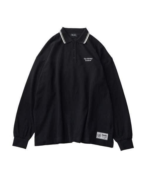 Subciety(サブサエティ)の「Seed stitch polo shirt(ポロシャツ・メンズ・ネイビー/ブラック/チャコールグレー・SMALL/MEDIUM/LARGE/X-LARGE)」の4枚目の写真