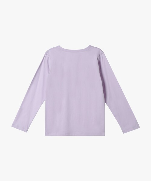 agnes b.（アニエスベー）の「キッズ ロゴ ハート プリント コットン 長袖 Tシャツ（Tシャツ/カットソー・キッズ・パープル系その他・8YEAR/4YEAR/6YEAR/12YEAR/10YEAR）」の6枚目の写真