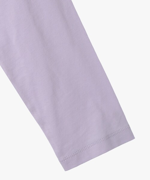 agnes b.（アニエスベー）の「キッズ ロゴ ハート プリント コットン 長袖 Tシャツ（Tシャツ/カットソー・キッズ・パープル系その他・8YEAR/4YEAR/6YEAR/12YEAR/10YEAR）」の4枚目の写真