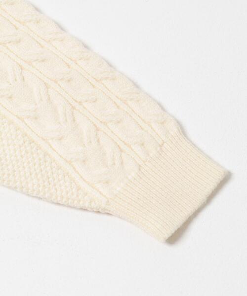 URBAN RESEARCH DOORS(アーバンリサーチドアーズ)の「アランニットクルーネックプルオーバー(ニット/セーター・メンズ・ネイビー/オフホワイト/ブラック・MEDIUM/LARGE)」の13枚目の写真