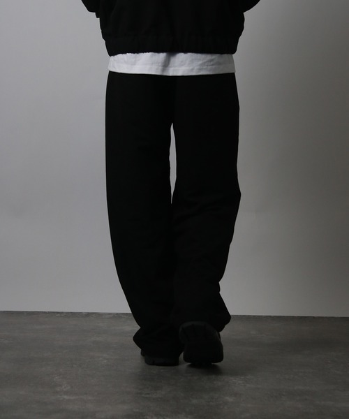 NYLAUS(ナイラス)の「【Nylaus】ワンタック センタープレス ワイドパンツ スラックス デニムパンツ セットアップ対応(その他パンツ・メンズ・ブラウン/インディゴブルー/ブラック系その他/ブラック・L/M)」の22枚目の写真