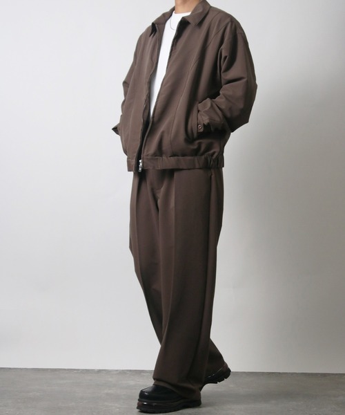 NYLAUS(ナイラス)の「【Nylaus】ワンタック センタープレス ワイドパンツ スラックス デニムパンツ セットアップ対応(その他パンツ・メンズ・ブラウン/インディゴブルー/ブラック系その他/ブラック・L/M)」の18枚目の写真
