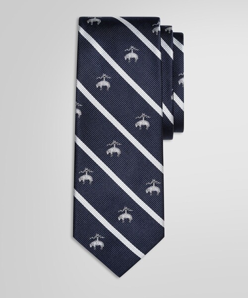 BROOKS BROTHERS（ブルックスブラザーズ）の「BB#3 バーストライプ GFジャカード レップタイ（ネクタイ・メンズ・イエロー/ホワイト・ONE SIZE）」の2枚目の写真