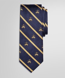 ꧁美品꧂ ブルックスブラザーズ ネクタイ ニットタイ ロゴ ブラウン ゴールド 美品꧂ ブルックスブラザーズ ネクタイ ニットタイ ロゴ ブラウン