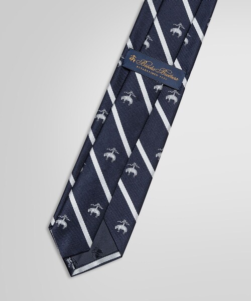 BROOKS BROTHERS（ブルックスブラザーズ）の「BB#3 バーストライプ GFジャカード レップタイ（ネクタイ・メンズ・イエロー/ホワイト・ONE SIZE）」の3枚目の写真