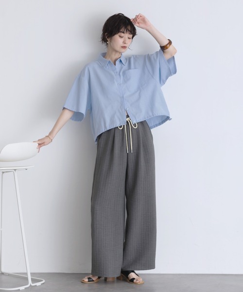 Yeoun（ヨウン）の「ストライプイージーパンツ（その他パンツ・レディース・ベージュ系/グレー系・L/M）」の19枚目の写真