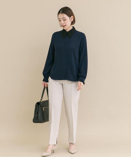 セール】『WEB/一部店舗限定』レースカラーブラウス（シャツ/ブラウス
