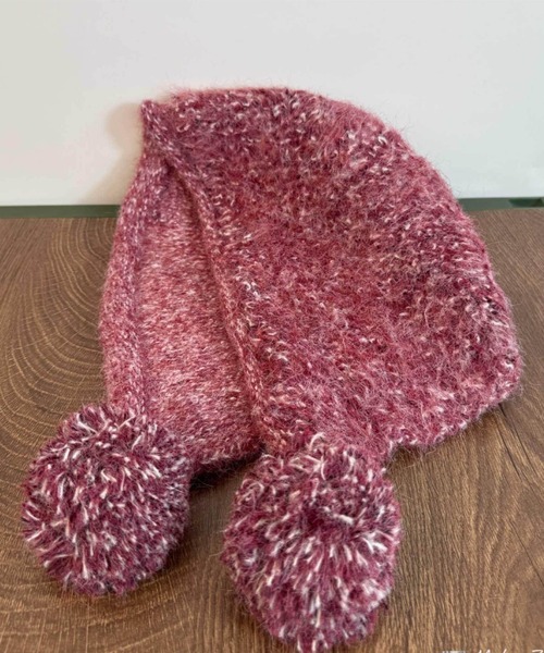 Vipoa（ヴィポア）の「Pompom mix kint cap（ネックウォーマー/スヌード・レディース・ピンク/ブラウン/チャコールグレー/オートミール/パープル系その他・FREE）」の19枚目の写真