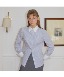 ILLUSTRIS ILLUSION（イルストリスイルージョン）の「スカイストライプラインシャツ（シャツ/ブラウス）」