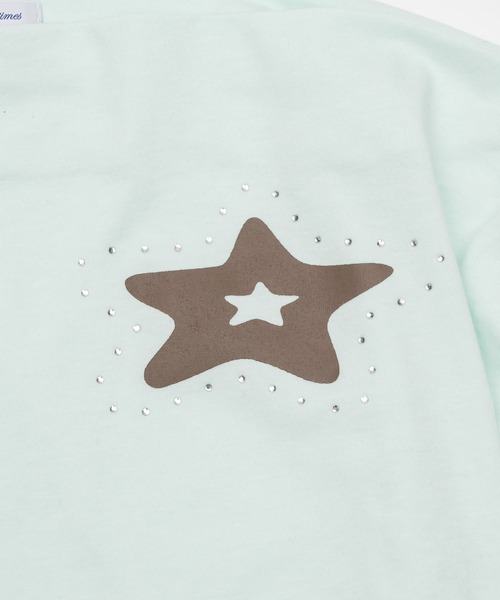 Smyeon(スミョン)の「Off-shoulder gathered tee/オフショルギャザーTシャツ(Tシャツ/カットソー・レディース・ライトブルー/ネイビー/ホワイト・FREE)」の12枚目の写真