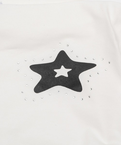 Smyeon(スミョン)の「Off-shoulder gathered tee/オフショルギャザーTシャツ(Tシャツ/カットソー・レディース・ライトブルー/ネイビー/ホワイト・FREE)」の14枚目の写真