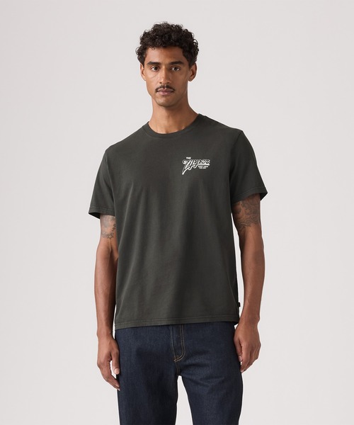 Levi's(リーバイス)の「Levi's/リーバイス ショートスリーブ リラックス Tシャツ(Tシャツ/カットソー・メンズ・ブラック・XL/L/M/S)」の1枚目の写真