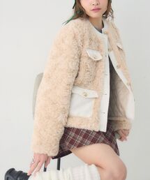 ハッピーはな　ETRO ノーカラージャケット 新品未使用♡ コンパクトダブルクロス ノーカラージャケット（M5E02300＿＿