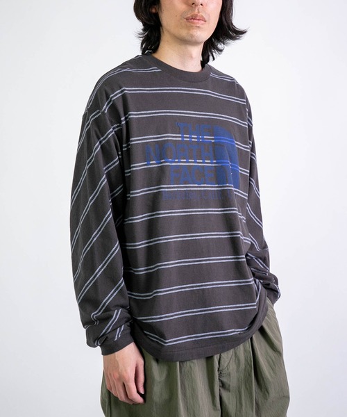 THE NORTH FACE PURPLE LABEL] Field Long Sleeve Striped Tee