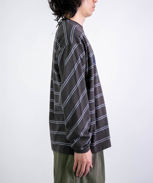 THE NORTH FACE PURPLE LABEL] Field Long Sleeve Striped Tee
