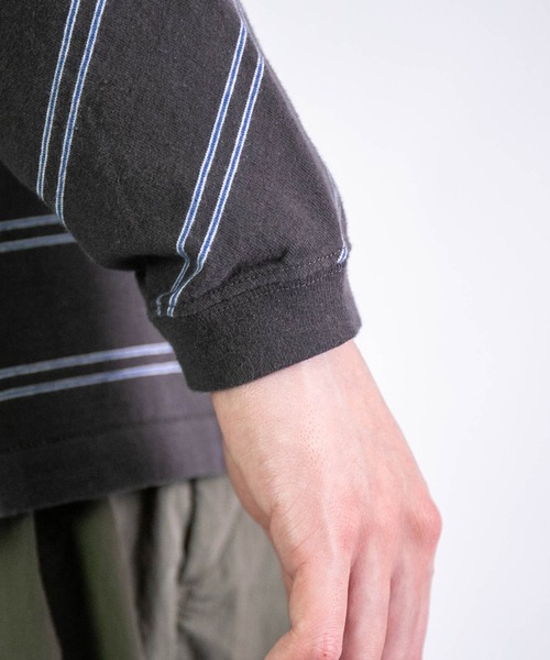 THE NORTH FACE PURPLE LABEL] Field Long Sleeve Striped Tee