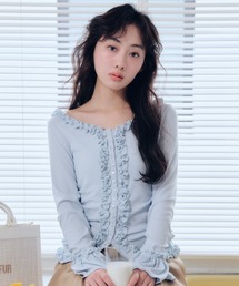 FURFUR（ファーファー）の「【WEB限定カラー】フリルカーディガン（カーディガン/ボレロ）」