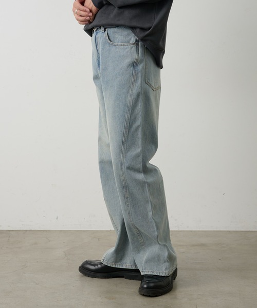 COLONY 2139（コロニートゥーワンスリーナイン）の「ヴィンテージライクカーブフレアデニムパンツ（デニムパンツ・メンズ・ブルー/ブラック/サックスブルー・SMALL/MEDIUM/LARGE）」の13枚目の写真