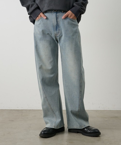 COLONY 2139（コロニートゥーワンスリーナイン）の「ヴィンテージライクカーブフレアデニムパンツ（デニムパンツ・メンズ・ブルー/ブラック/サックスブルー・SMALL/MEDIUM/LARGE）」の12枚目の写真