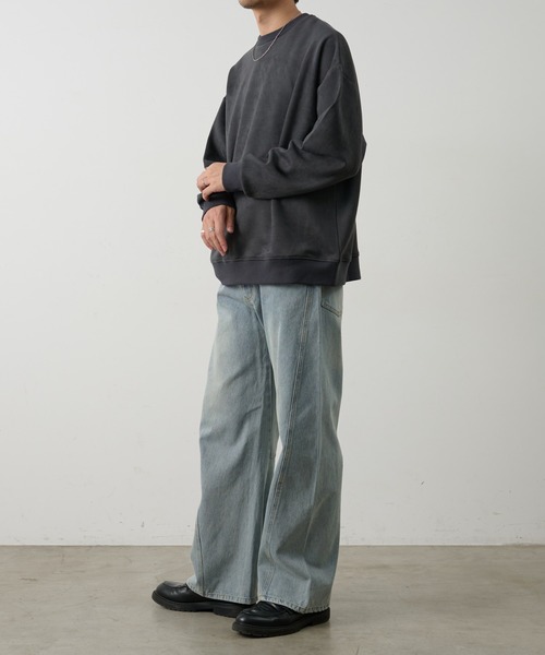 COLONY 2139（コロニートゥーワンスリーナイン）の「ヴィンテージライクカーブフレアデニムパンツ（デニムパンツ・メンズ・ブルー/ブラック/サックスブルー・SMALL/MEDIUM/LARGE）」の17枚目の写真