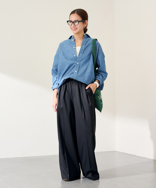 FRAMeWORK（フレームワーク）の「GIFT SHOP 別注トートバッグ（トートバッグ・レディース・ブラック/グリーン・FREE）」の9枚目の写真