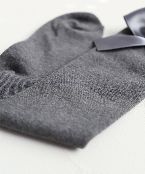 Rora（ローラ）の「エマリー リボン ハイソックス（ソックス/靴下・キッズ・ブラック/アイボリー/ブラウン/チャコールグレー・18-20cm/16-18cm/14-16cm/20-22cm）」の19枚目の写真