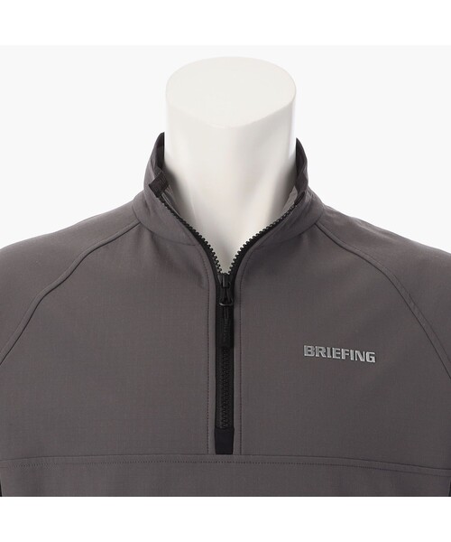 BRIEFING（ブリーフィング）の「【BRIEFING GOLF／ブリーフィングゴルフ】MS STORMFLEECE HALFZIP TOP（ブルゾン・メンズ・ブラック/ライトグレー/チャコール・L）」の6枚目の写真