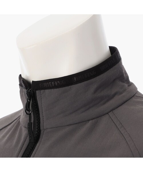 BRIEFING（ブリーフィング）の「【BRIEFING GOLF／ブリーフィングゴルフ】MS STORMFLEECE HALFZIP TOP（ブルゾン・メンズ・ブラック/ライトグレー/チャコール・L）」の7枚目の写真
